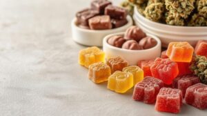 How do THC edibles interact with the digestive system?